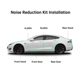 Kit de vedação de porta Kit de redução de ruído de vento à prova de som para Tesla Todos Models